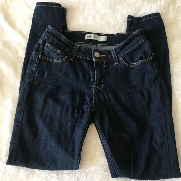 Levi’s Dark Denim Jeans Skinny W26 L30 - Picture 2 of 7